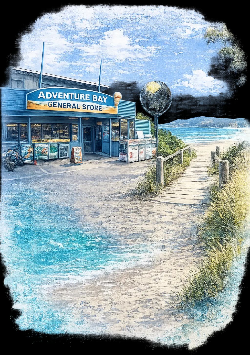 Bruny Island Shop storefront at Adventure Bay