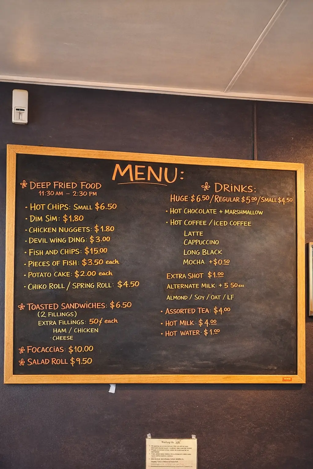 Hot food and coffee — perfect after a beach walk